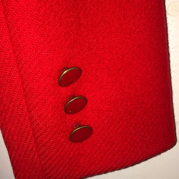 **SOLD** Beautiful Vintage Red Pendleton Wool Blazer - Picture 5 of 5